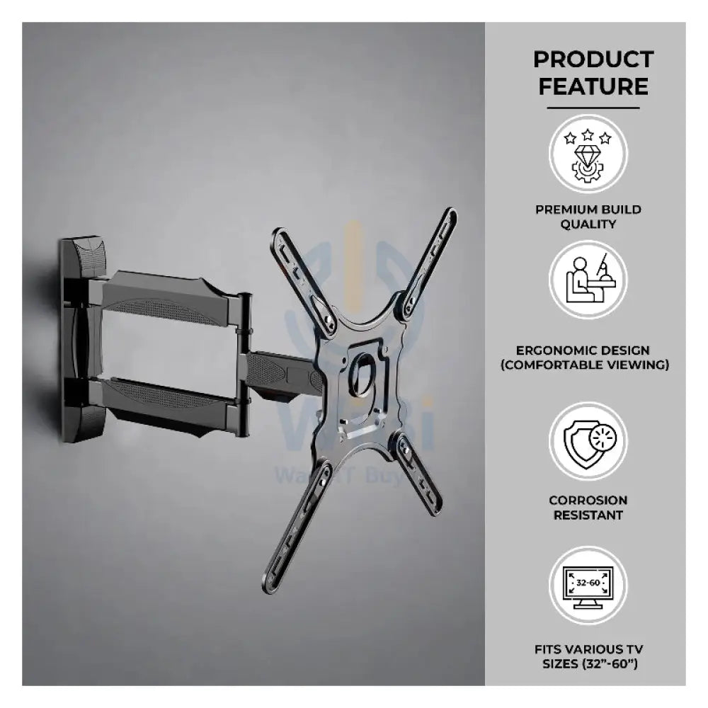 Robustt P4 Full Motion Cantilever TV Wall Mount - 32’’ - 60’’ screens Accessories > Other Accessories