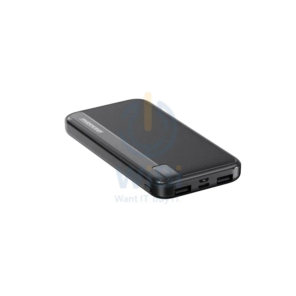 RockRose 10000mAh Portable & Compact Power Bank - Black Accessories > Power Bank