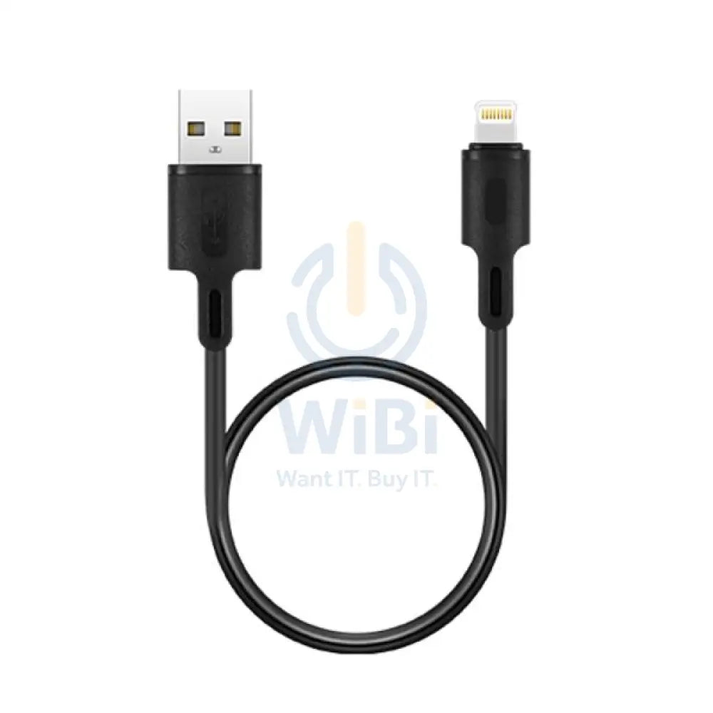 RockRose 2.4A Fast Charge - Lightning Cable / 1 Meter / PVC Material / Black Accessories > Cables & Converters > Cables