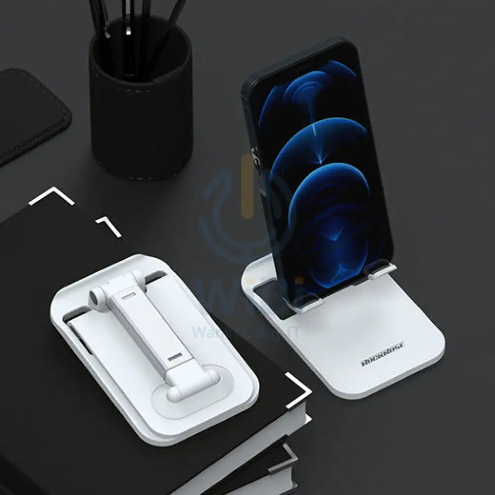 RockRose Foldable Desktop Phone Stand - White Accessories > Mobiles & Tablets > Mobiles > Mobile Holder / Stands