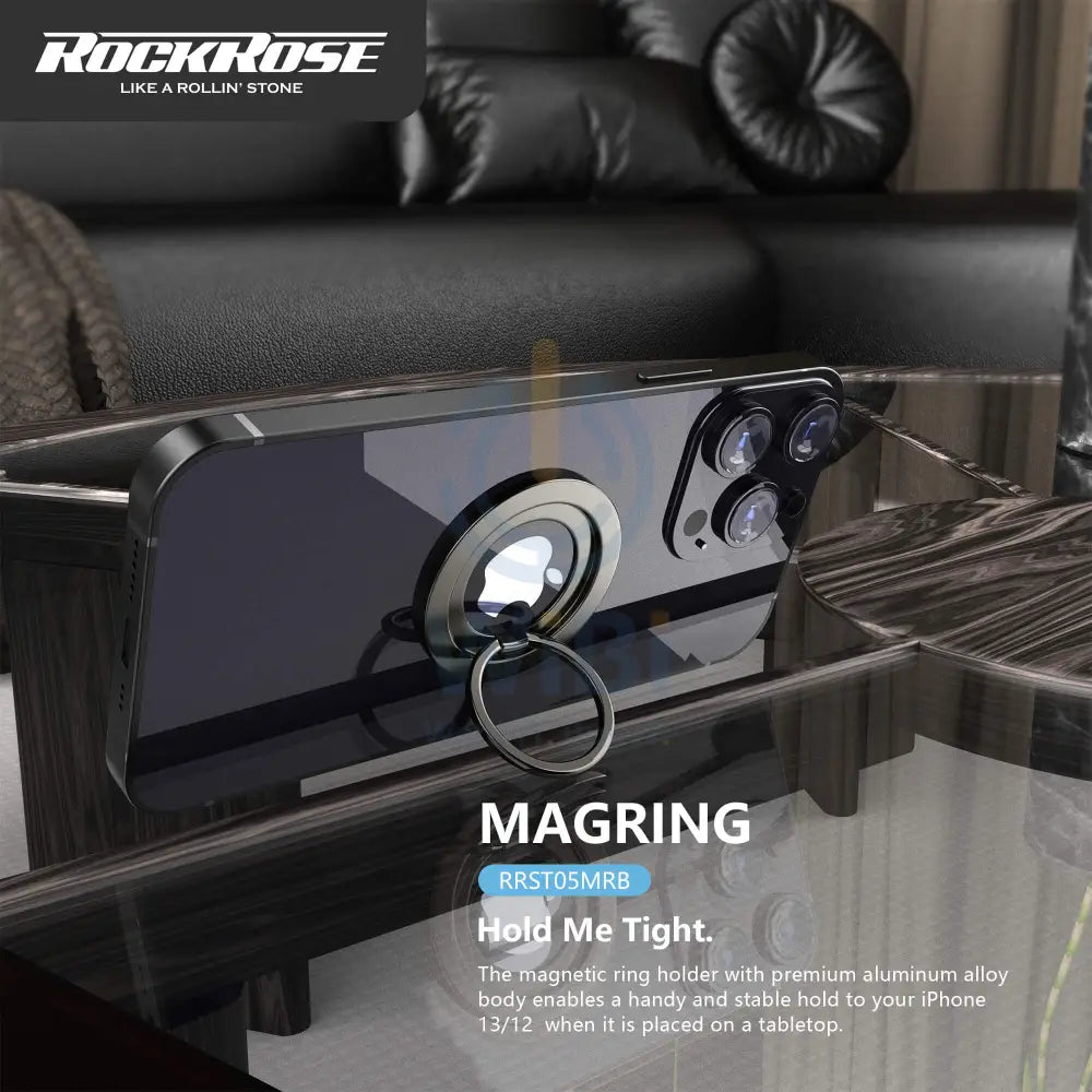 Rockrose Magnetic Phone Ring Holder - Black Accessories > Mobiles & Tablets > Mobiles