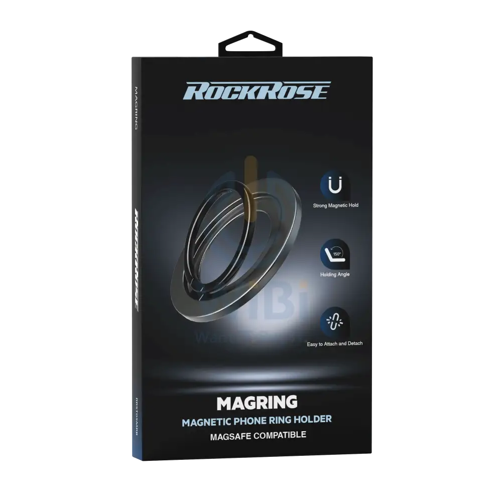Rockrose Magnetic Phone Ring Holder - Black Accessories > Mobiles & Tablets > Mobiles
