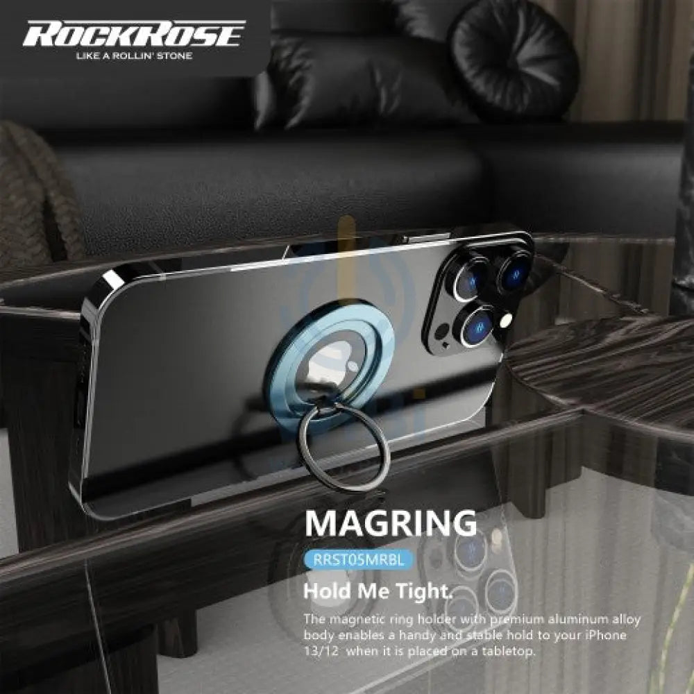 Rockrose Magnetic Phone Ring Holder - Sierra Blue Accessories > Mobiles & Tablets > Mobiles