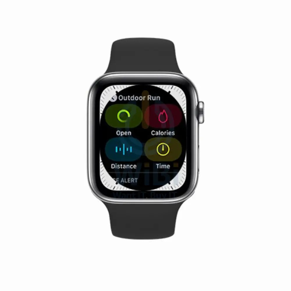Rockrose Rough Jade Silicone Apple Watch Band - Black Accessories > Smart Watches