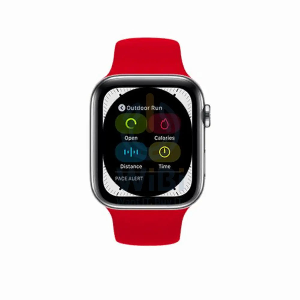 Rockrose Rough Jade Silicone Apple Watch Band - Red Accessories > Smart Watches