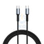 RockRose USB-C to USB-C Nylon-braided Cable - 3A / 60W / 1M / Black Accessories > Cables & Converters > Cables