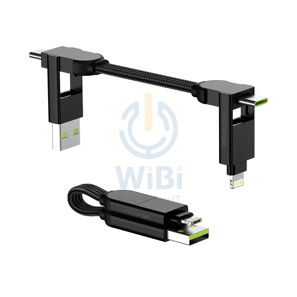 Rolling Square inCharge X - Black Accessories > Cables & Converters > Cables