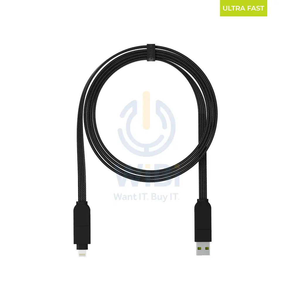 Rolling Square inCharge X Max - 1.5 Meter / Black Accessories > Cables & Converters > Cables