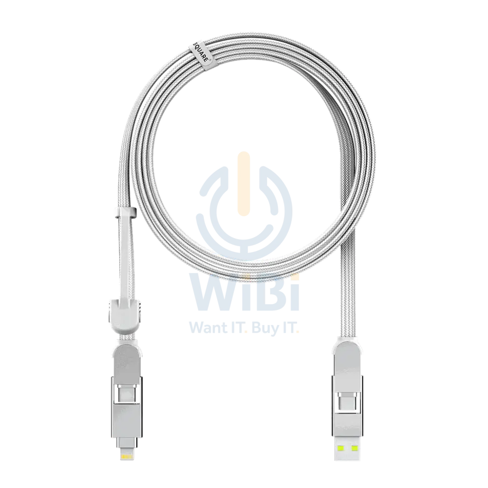 Rolling Square inCharge XL 2m - White Accessories > Cables & Converters > Cables