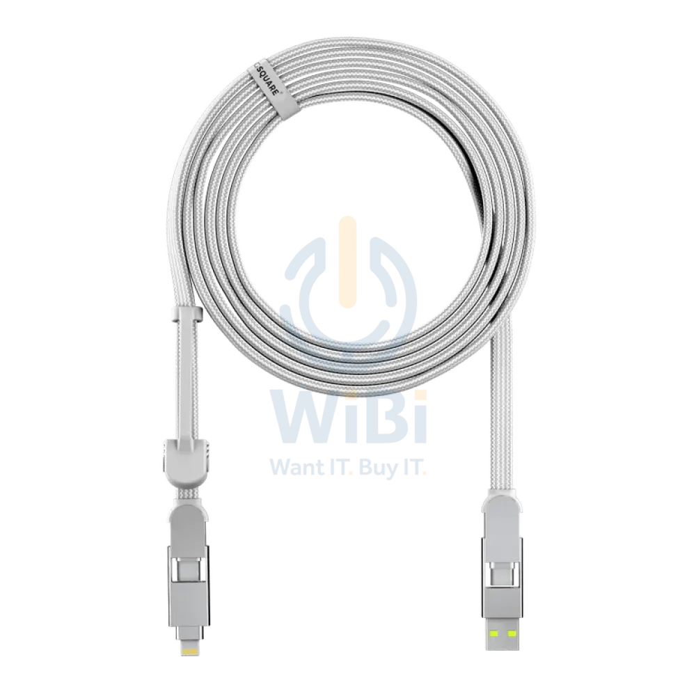 Rolling Square inCharge XL 3m - White Accessories > Cables & Converters > Cables
