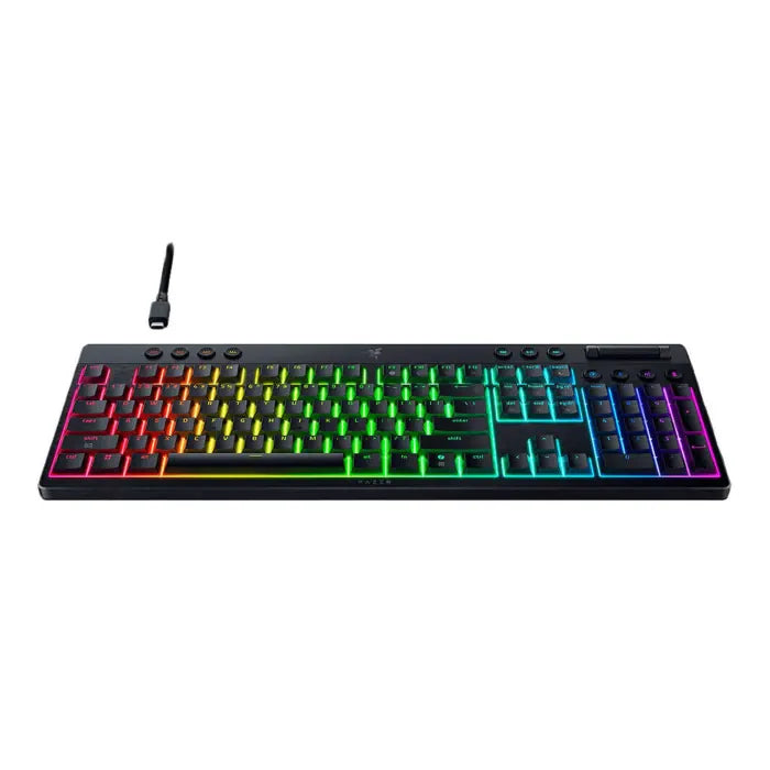 Razer Black Widow V4 Low-profile HyperSpeed (Green Switch) - US Layout - Gaming Keyboard
