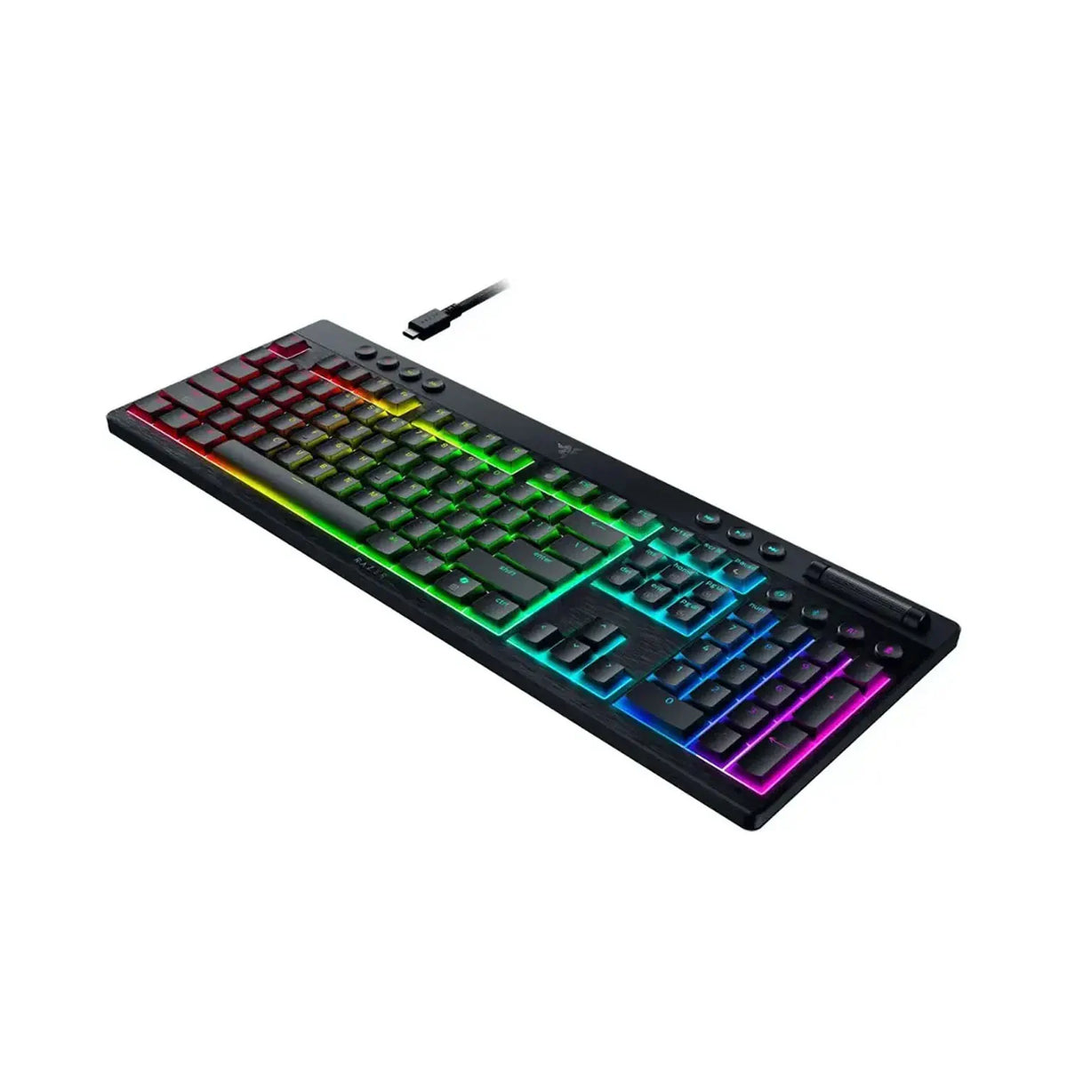 Razer BlackWidow V4 Low-Profile HyperSpeed Wireless Gaming Keyboard With Linear Yellow Switches - Black