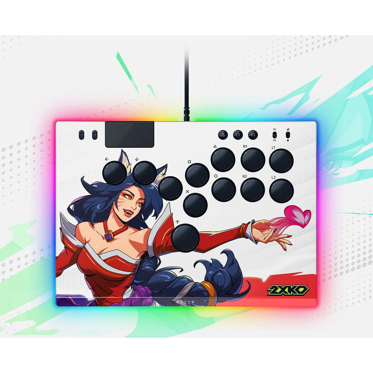 Razer Kitsune All-Button Optical Arcade Wired Gaming Controller For PS5 & PC-2XKO Edition