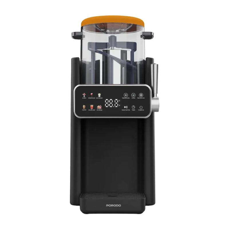 Porodo Lifestyle Ice Cream and Slushie Maker - 150W / Black/Orange