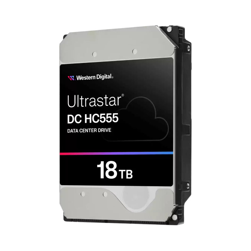 WD Ultrastar HC555 Data Center Hard Drive - 18TB / Up to 269MB/s / SATA-III / 7200 RPM / 512MB