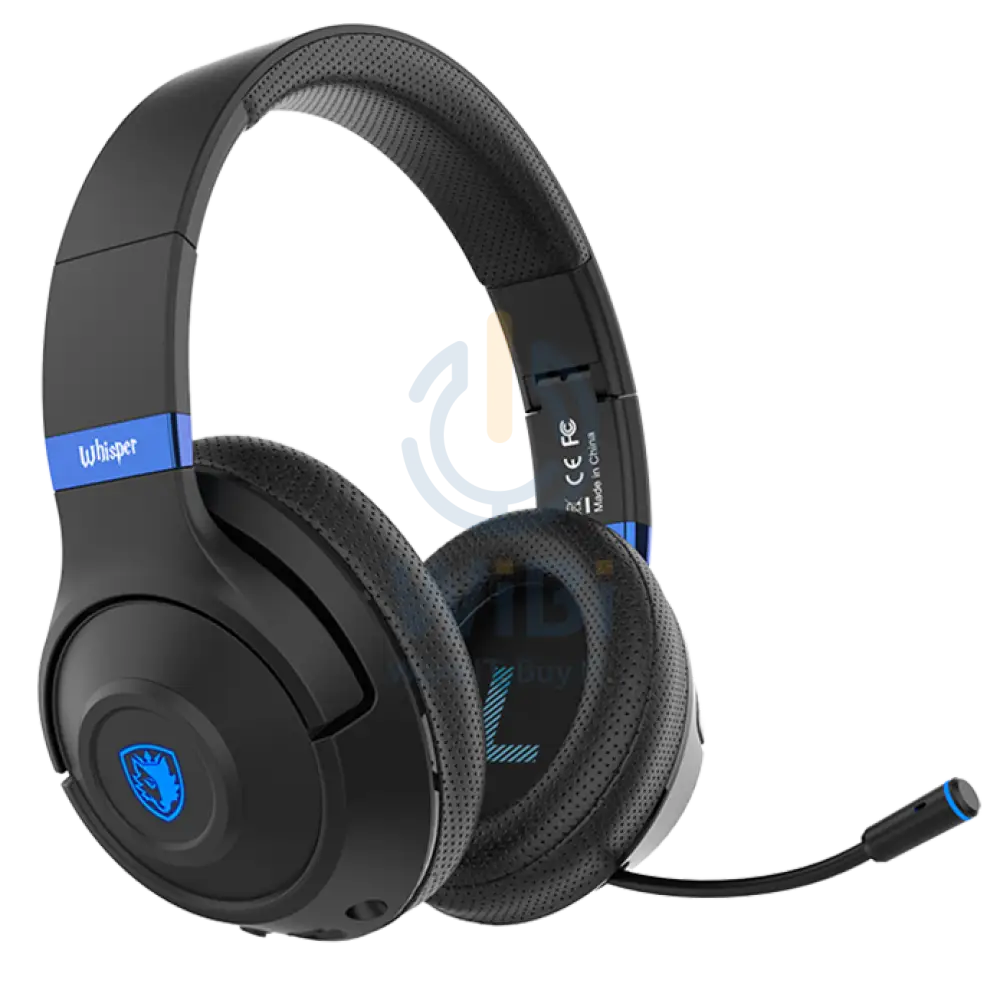 SADES WHISPER WIRELESS-BL HEADSET(SA-205) - Black Accessories > Audio > Headphones