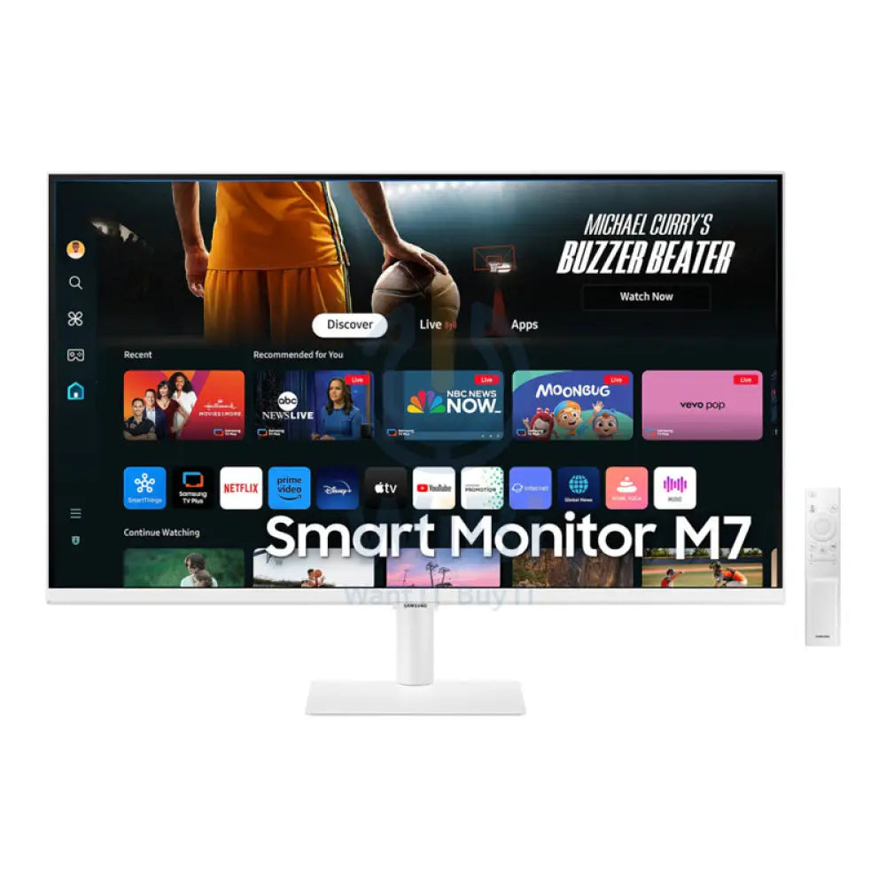 Samsung 4K UHD M70D LS32DM703UMXUE Smart Monitor - 32.0’’ 4K UHD / 4ms / HDMI / USB / Blutetooth v5.2 / White - Monitor