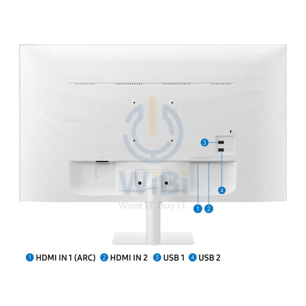 Samsung Full HD M50D LS32DM501EMXUE Gaming Monitor - 32.0’’ VA FullHD / 4ms / HDMI / USB / Bluetooth / WiFi / White