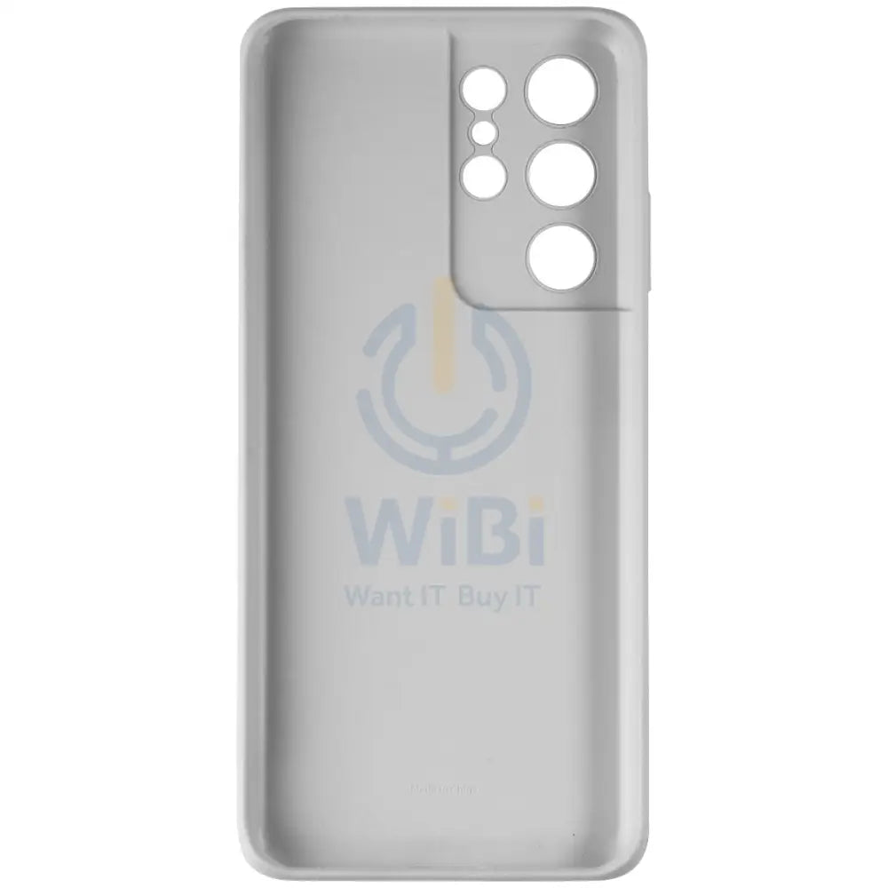 Samsung Galaxy S21 Ultra / S21 Ultra 5G Silicone Cover – Light Gray Accessories > Mobiles & Tablets