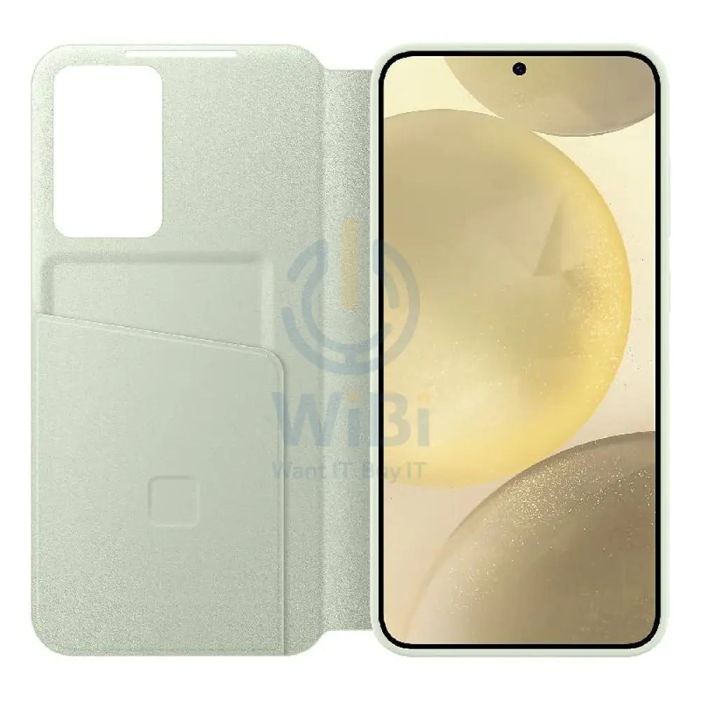 Samsung Galaxy S24 Plus Smart View Wallet Case - Light Green Accessories > Mobiles & Tablets > Mobiles > Covers & Cases