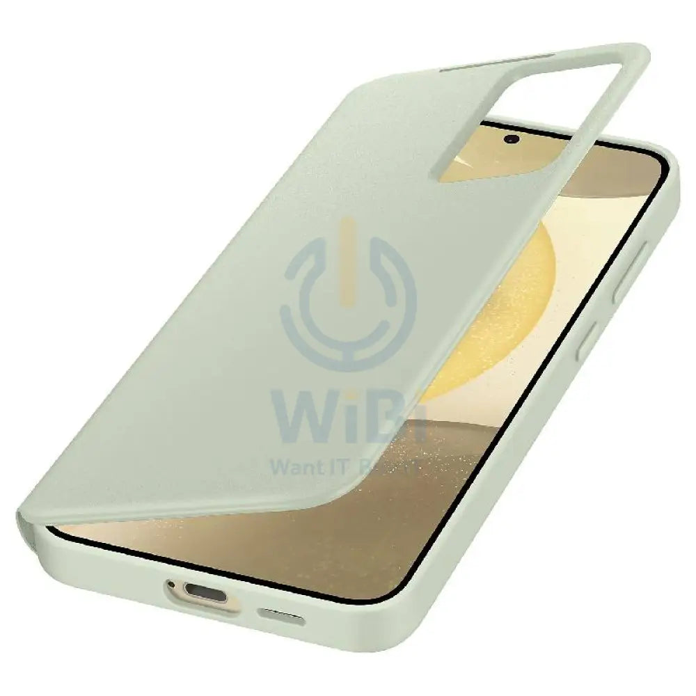 Samsung Galaxy S24 Plus Smart View Wallet Case - Light Green Accessories > Mobiles & Tablets > Mobiles > Covers & Cases