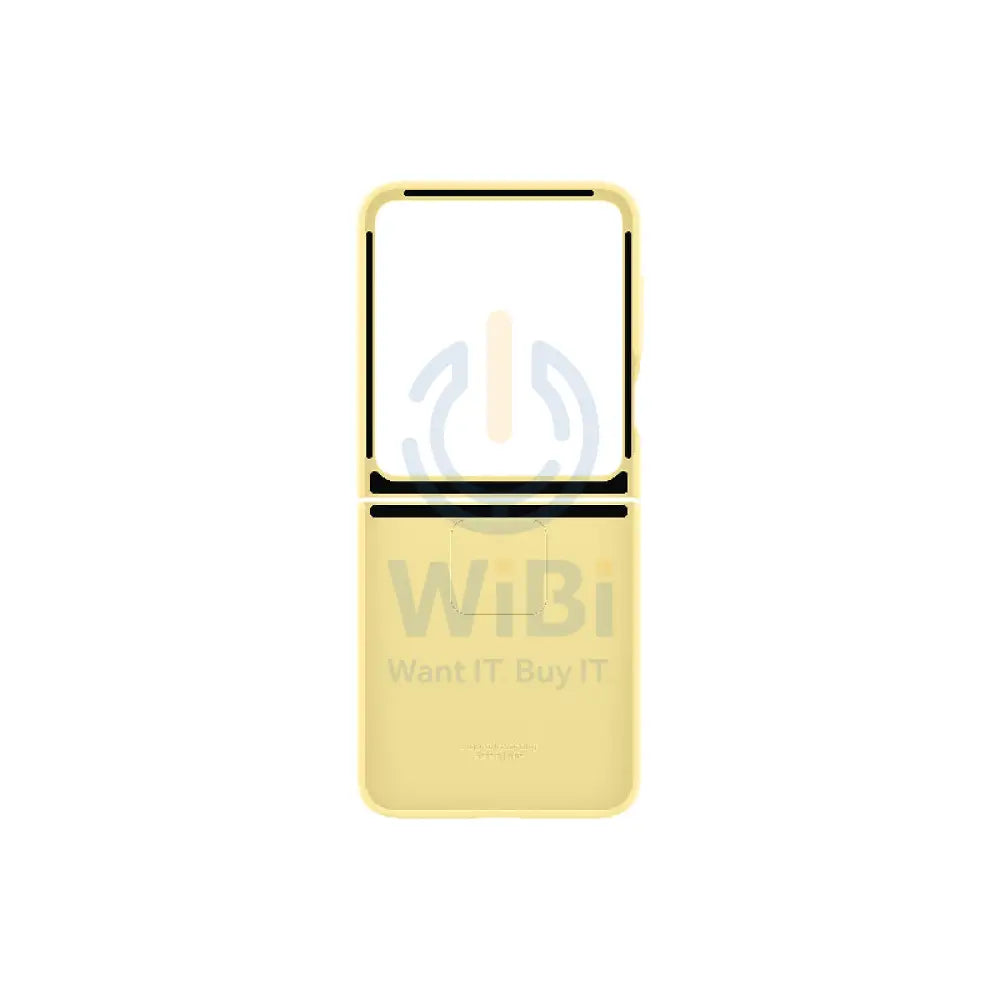 Samsung Galaxy Z Flip 6 Silicone with Ring Case - Yellow Accessories > Mobiles & Tablets > Mobiles > Covers & Cases