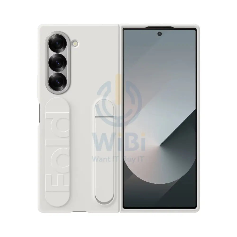 Samsung Galaxy Z Fold 6 Silicone with Grip Case - White Accessories > Mobiles & Tablets > Mobiles > Covers & Cases