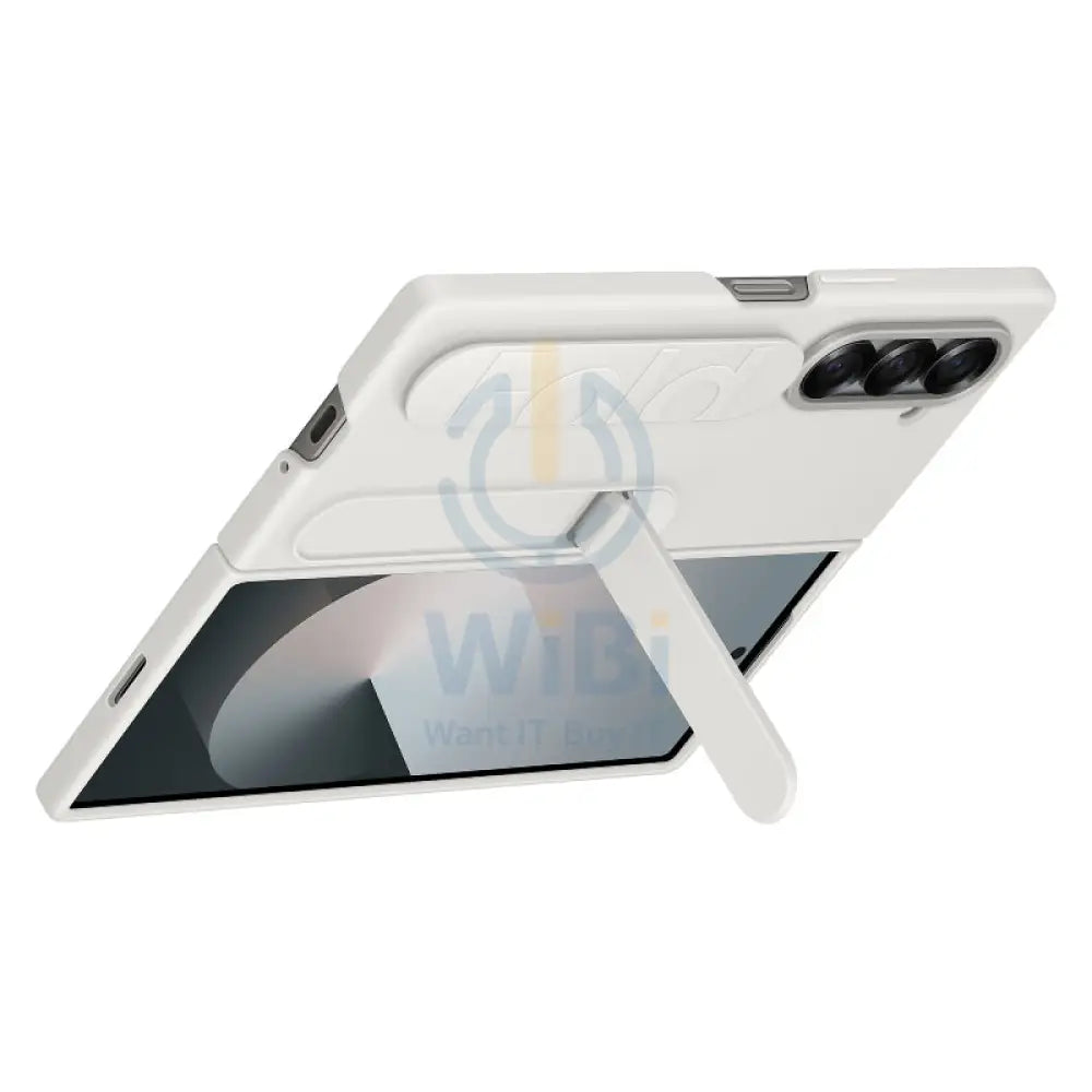Samsung Galaxy Z Fold 6 Silicone with Grip Case - White Accessories > Mobiles & Tablets > Mobiles > Covers & Cases
