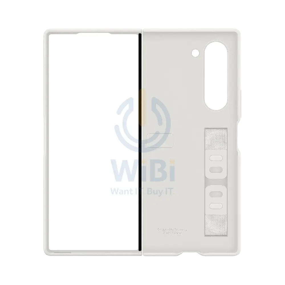 Samsung Galaxy Z Fold 6 Silicone with Grip Case - White Accessories > Mobiles & Tablets > Mobiles > Covers & Cases