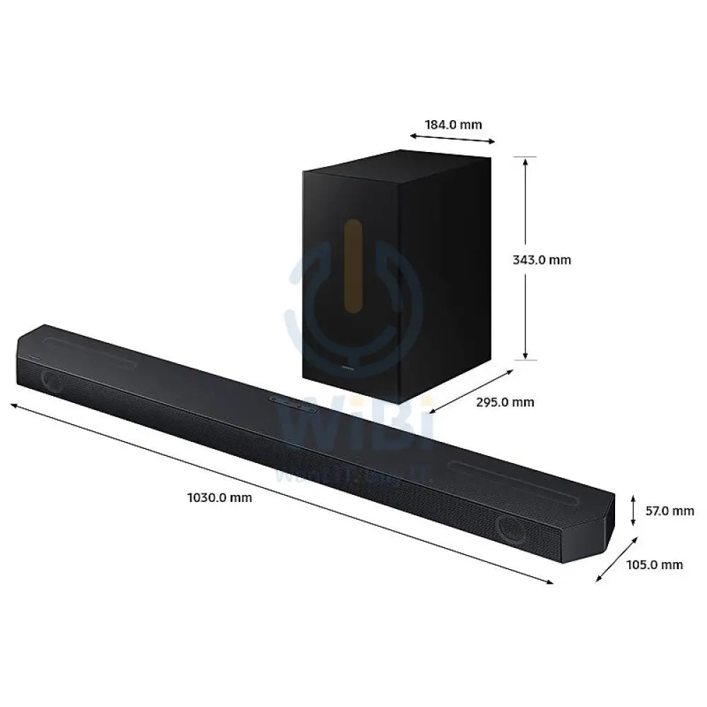 Samsung HW-Q700D 3.1.2ch Dolby Atmos Soundbar - 37‎W / Wireless / Black Accessories > Audio > Speakers
