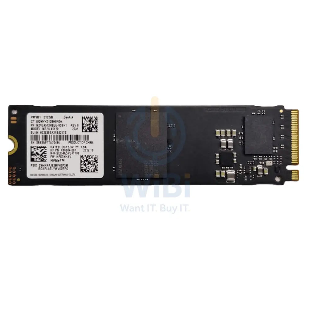 Samsung PM9B1 M.2 PCIe NVMe SSD - 512GB / M.2 2280 / PCIe 4.0 / Open - SSD (Solid State Drive) Storage > Solid State