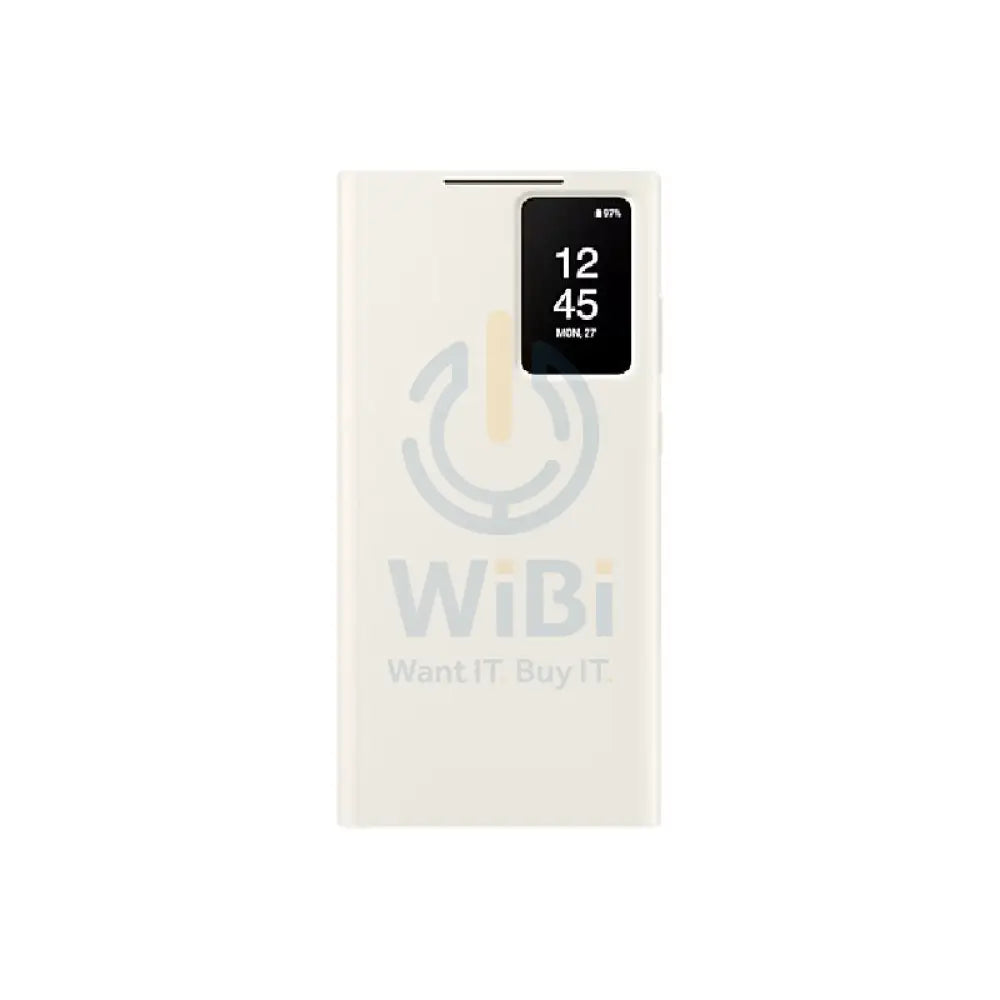 Samsung S23 Ultra Smart View wallet case - Cream Accessories > Mobiles & Tablets > Mobiles > Covers & Cases > Offer Zone