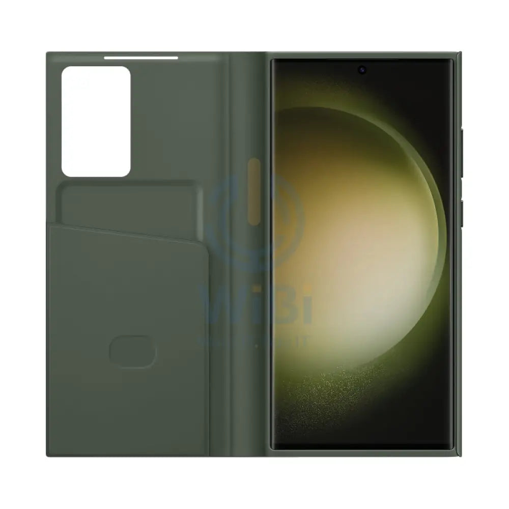 Samsung S23 Ultra Smart View wallet case - Green Accessories > Mobiles & Tablets > Mobiles > Covers & Cases
