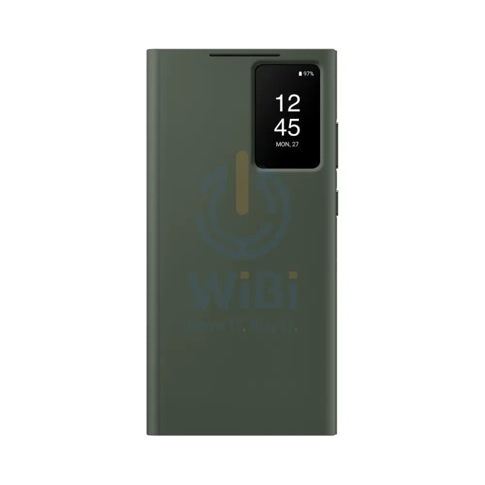 Samsung S23 Ultra Smart View wallet case - Green Accessories > Mobiles & Tablets > Mobiles > Covers & Cases