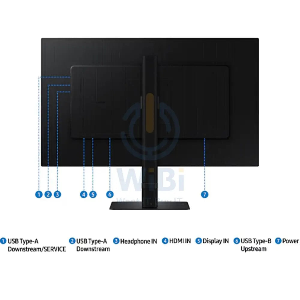 Samsung S60D QHD ViewFinity High Resolution Monitor - 27’’ QHD / 100 Hz / USB/HDMI/Display Port/ Black Monitors &