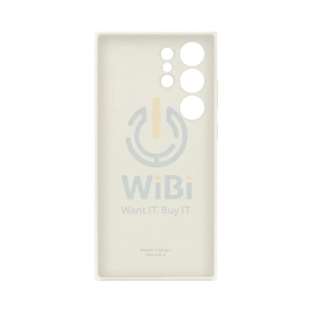 Samsung Silicone Case - Samsung Galaxy S23 Ultra / Cream Accessories > Mobiles & Tablets > Mobiles > Covers & Cases