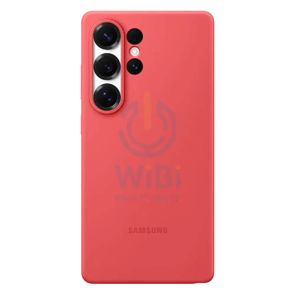 Samsung Silicone Case - Samsung Galaxy S25 Ultra / Red Accessories > Mobiles & Tablets > Mobiles > Covers & Cases