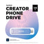 SanDisk Creator Phone Drive - 128GB / Up to 90 MB/s / Lightning / USB 3.2 Gen 1 Type-C / Adobe Lightroom 3-Months