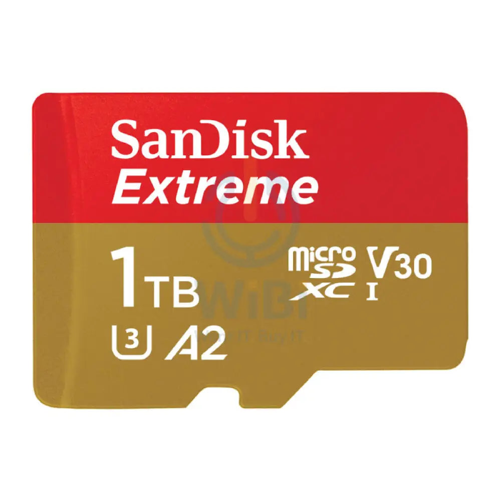 SanDisk Extreme microSDXC UHS-I CARD - 1TB / Up to 190MB/s Storage > Memory Cards