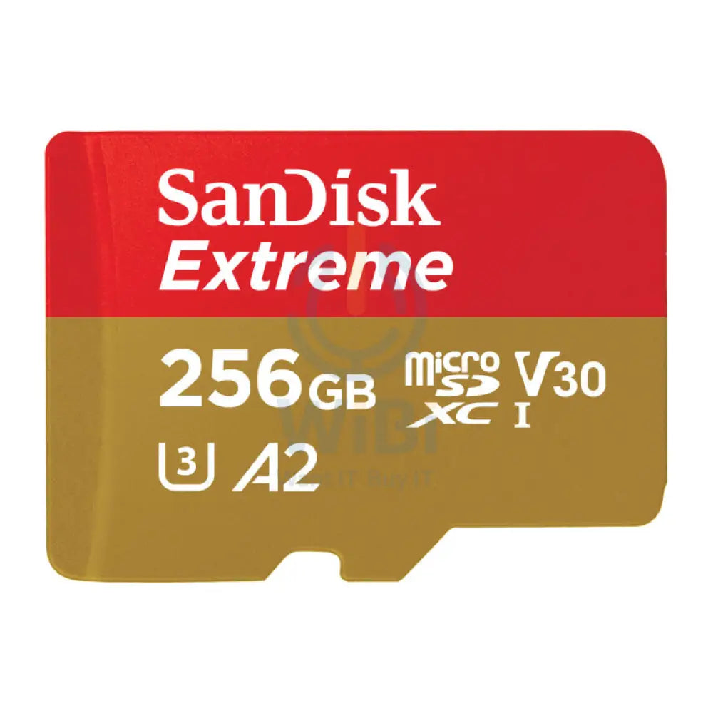 SanDisk Extreme microSDXC UHS-I CARD - 256GB / Up to 190MB/s Storage > Memory Cards