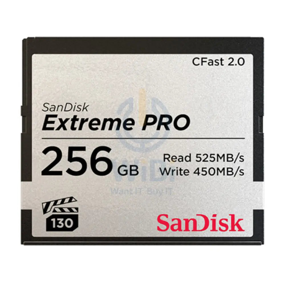 SanDisk Extreme PRO CFast 2.0 Memory Card - 256GB / Up to 525MB/s Storage > Memory Cards