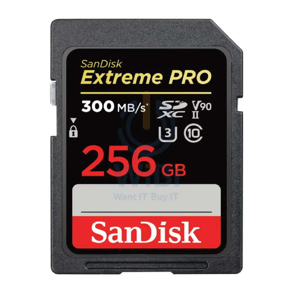 SanDisk Extreme PRO SDHC and SDXC UHS-II Cards - 256GB / Up to 300MB/s Storage > Memory Cards
