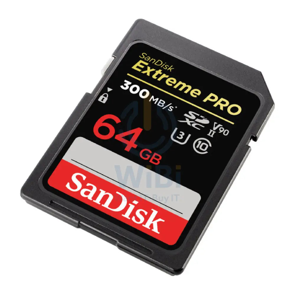 SanDisk Extreme PRO SDHC and SDXC UHS-II Cards - 64GB / Up to 300MB/s Storage > Memory Cards