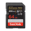 SanDisk Extreme PRO SDHC/SDXC UHS-I Card - 64GB / Up to 200 MB/s Storage > Memory Cards