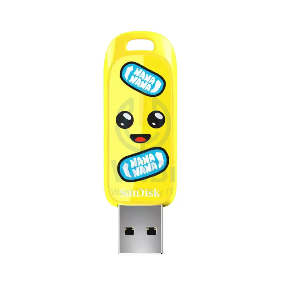 SanDisk Fortnite USB Flash Drive Peely Edition - 64GB / Up to 130MB/s / USB-A 3.2 Gen 1 Storage > USB Flash Drive