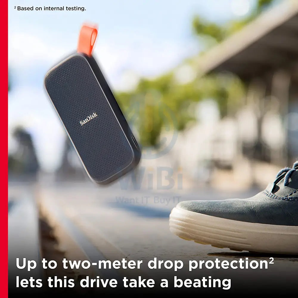 Sandisk Portable SSD 2TB up to 520MB/S Read speed USB 3.2 Gen 2 – Black Storage > USB Solid State Drive
