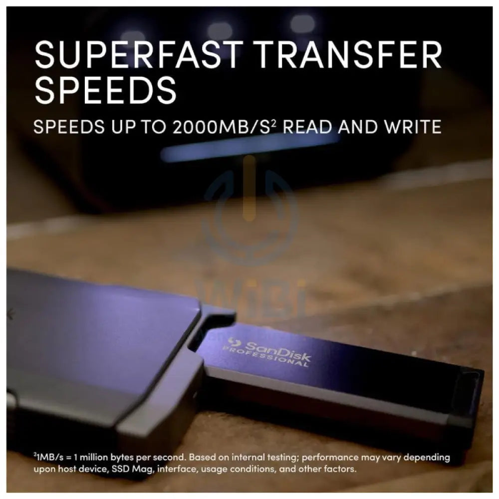 SanDisk Professional Pro Blade Transport SSD - 0TB / Up to 2000 MB/s / USB-C / External SSD (Solid State Drive) Storage