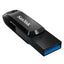 SanDisk Ultra Dual Drive Go Flash Drive - 128GB / Up to 400 MB/s / USB 3.2 Gen 1 / Type-C / Black Storage > USB Flash