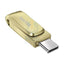 SanDisk Ultra Dual Drive Luxe - 512GB / Up to 400 MB/s / USB 3.2 Gen 1 / Gold Storage > USB Flash Drive