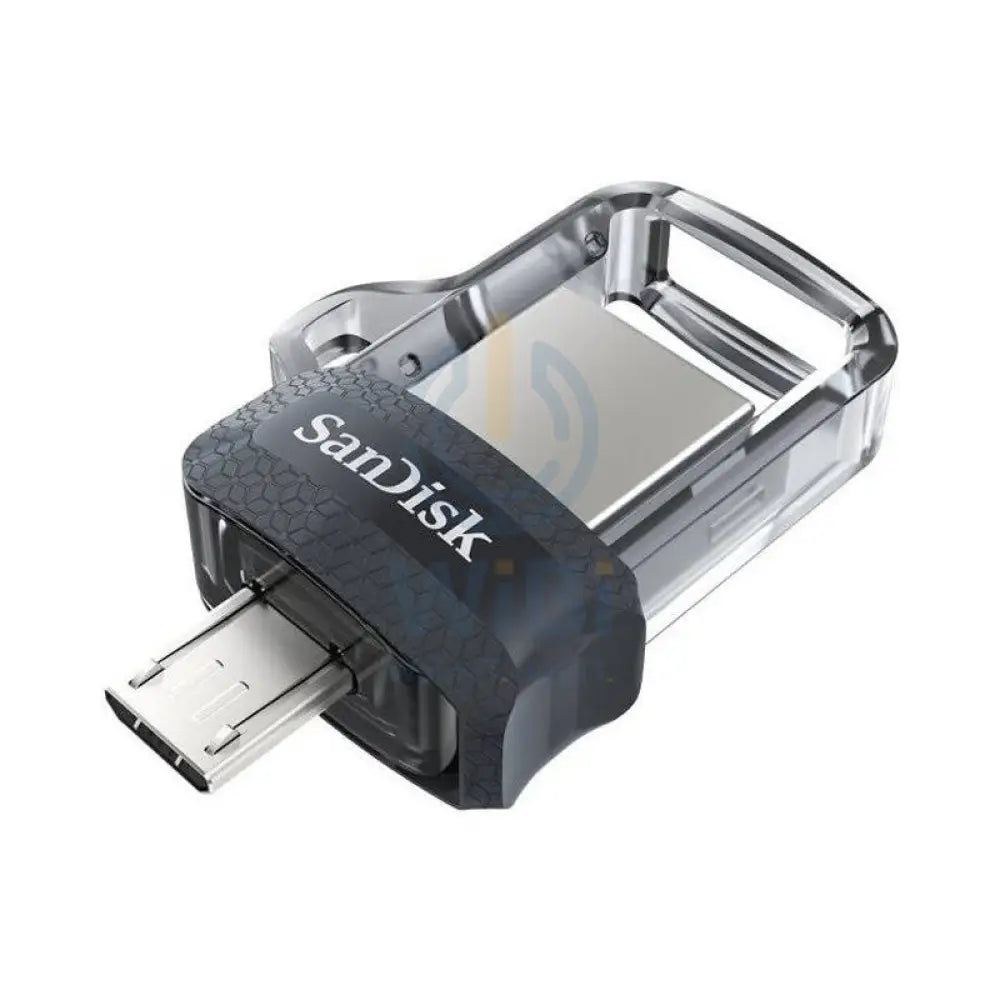 SanDisk Ultra Dual Drive m3.0 - 256GB / Up to 130 MB/s / USB 3.0 / Micro-USB / Black and Silver Storage > USB Flash